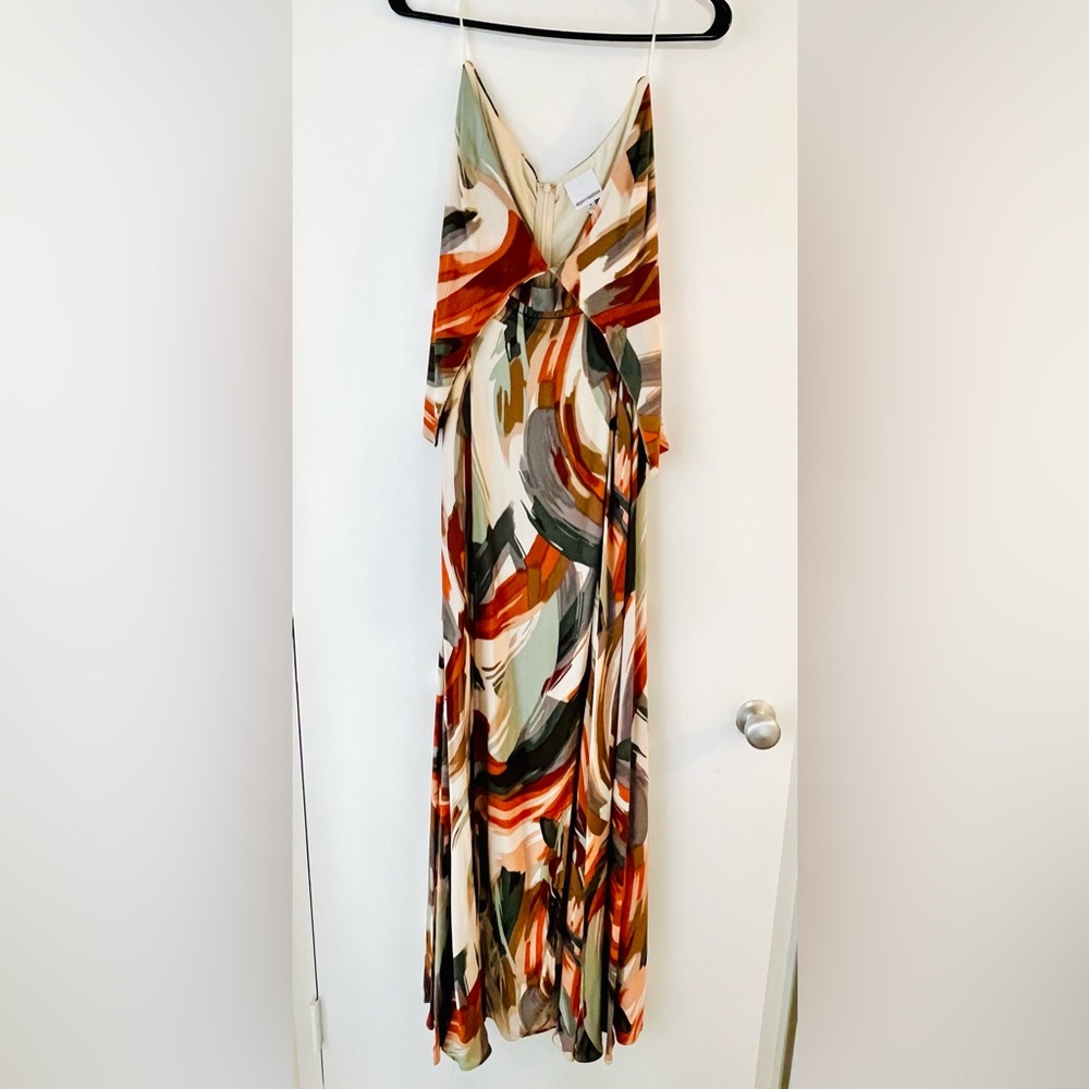 Skylar + Madison Vibrant Abstract Maxi Dress